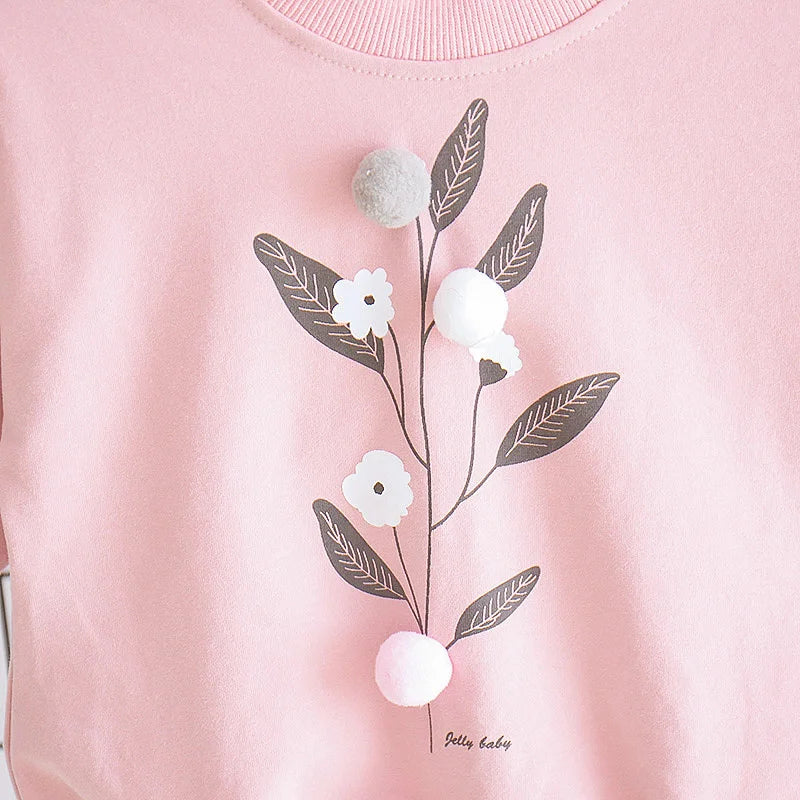 Girl's Top and Tracksuit Set