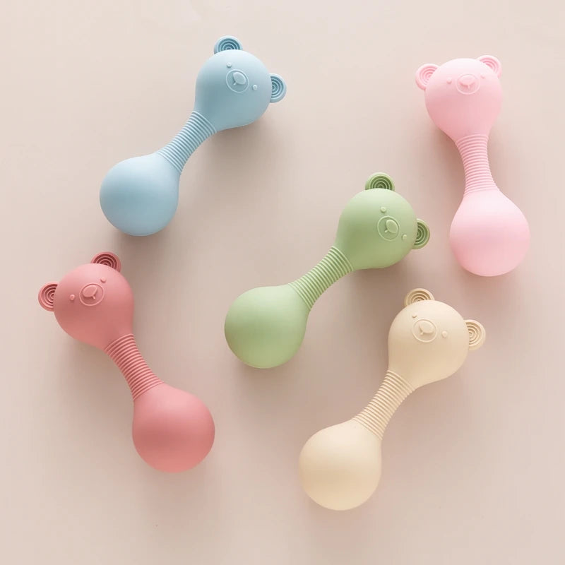 Silicone Rattle Teether Toy