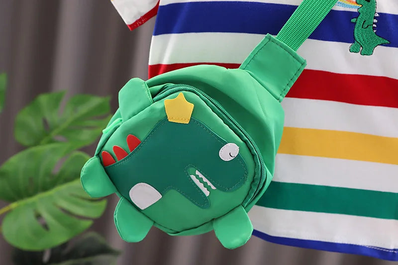 Boy's Dinosaur T-shirt, Shorts & Bag Set