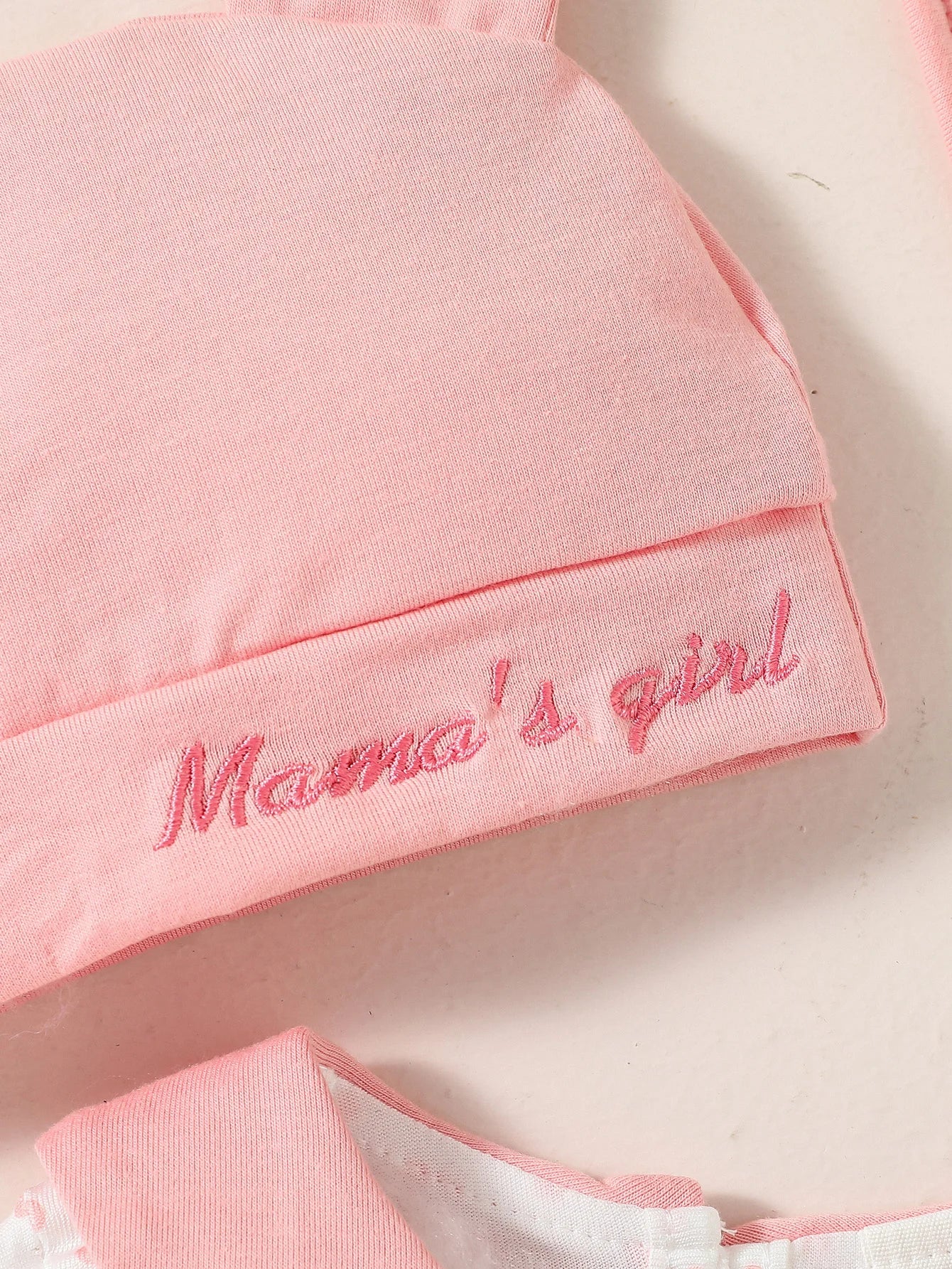 3Pcs Girl's Jumpsuit, Hat & Bib Set