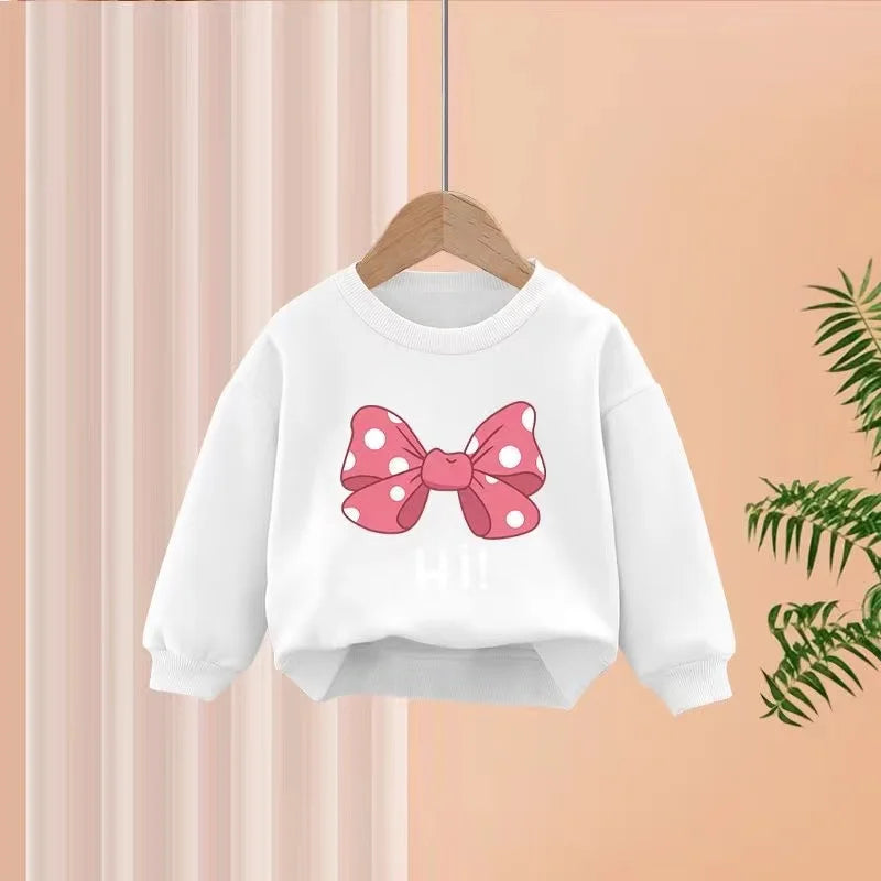 Girl's Printed Sweatshirt & Tracksuit Set
