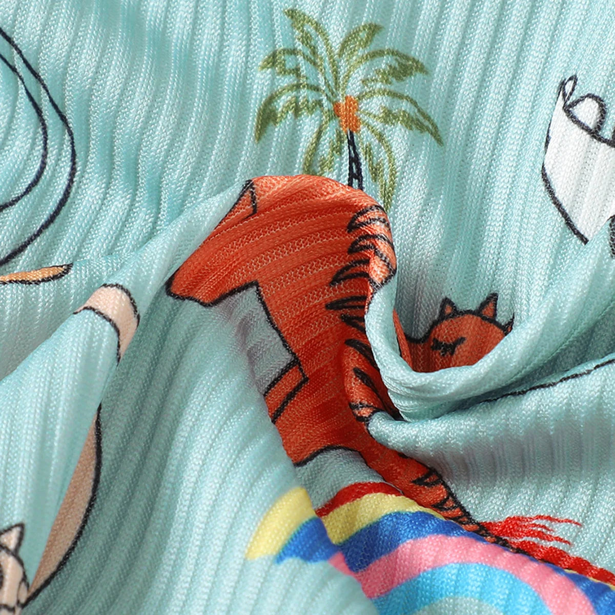 Boy's Dinosaur Print T-shirt & Shorts Set