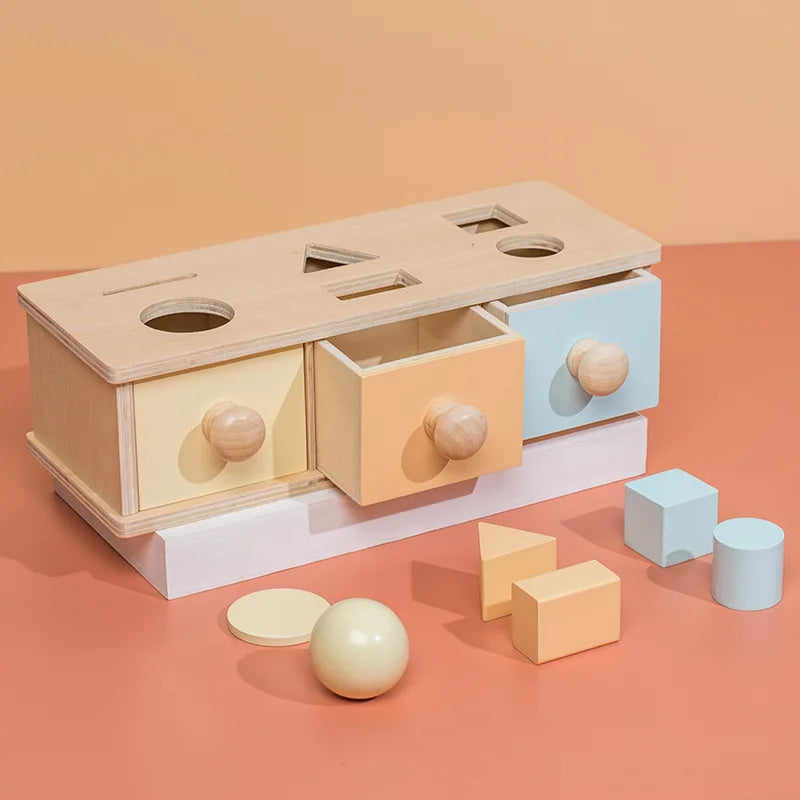 Wooden Educational Coin Box Toy