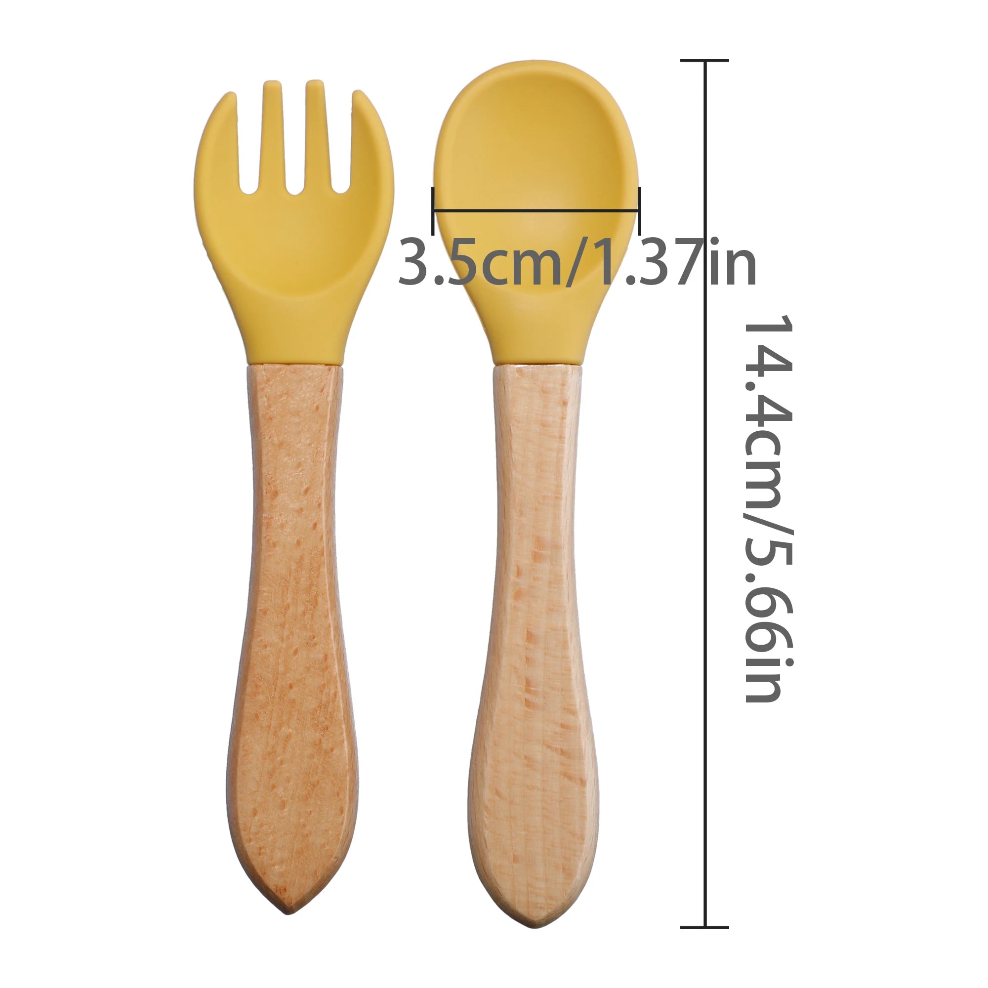 Silicone Mini Fork & Spoon Set
