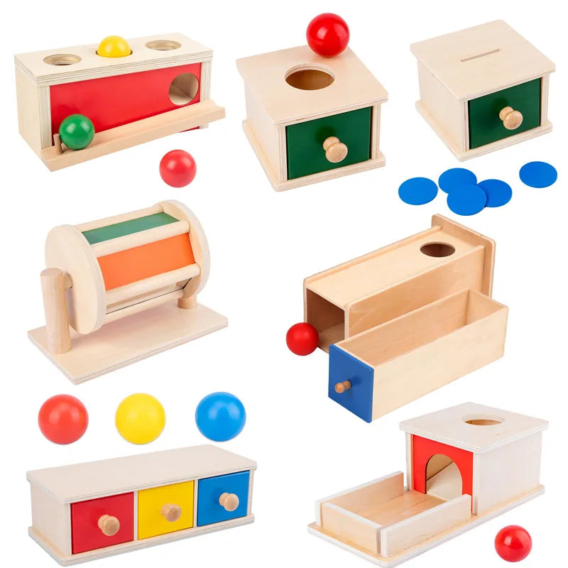 Wooden Educational Coin Box Toy