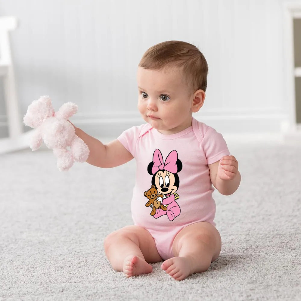 Girl's Cotton Disney Minnie Bodysuit