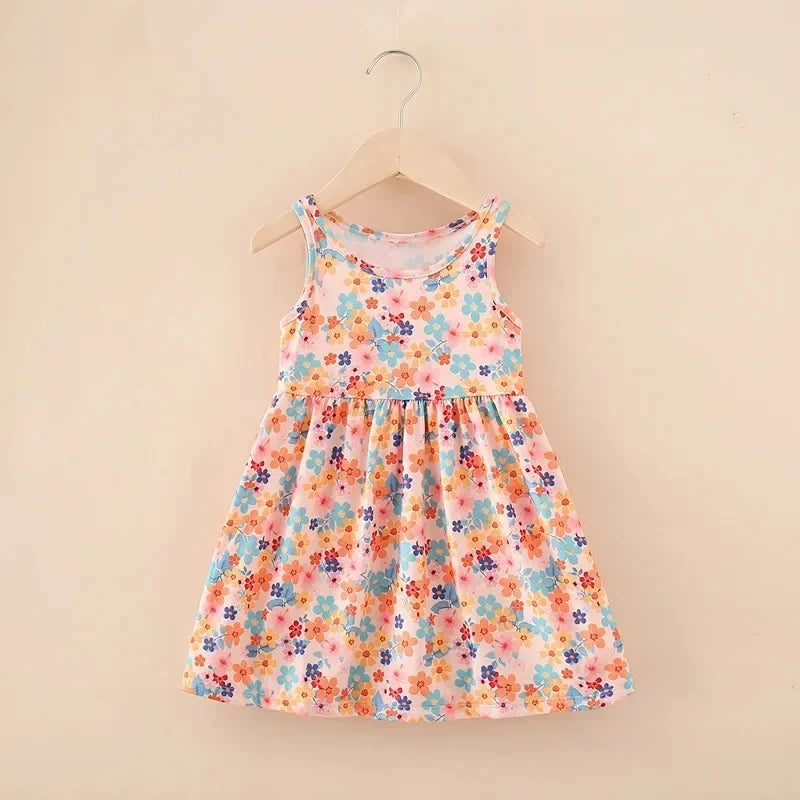 Girl's Summer Floral Dress