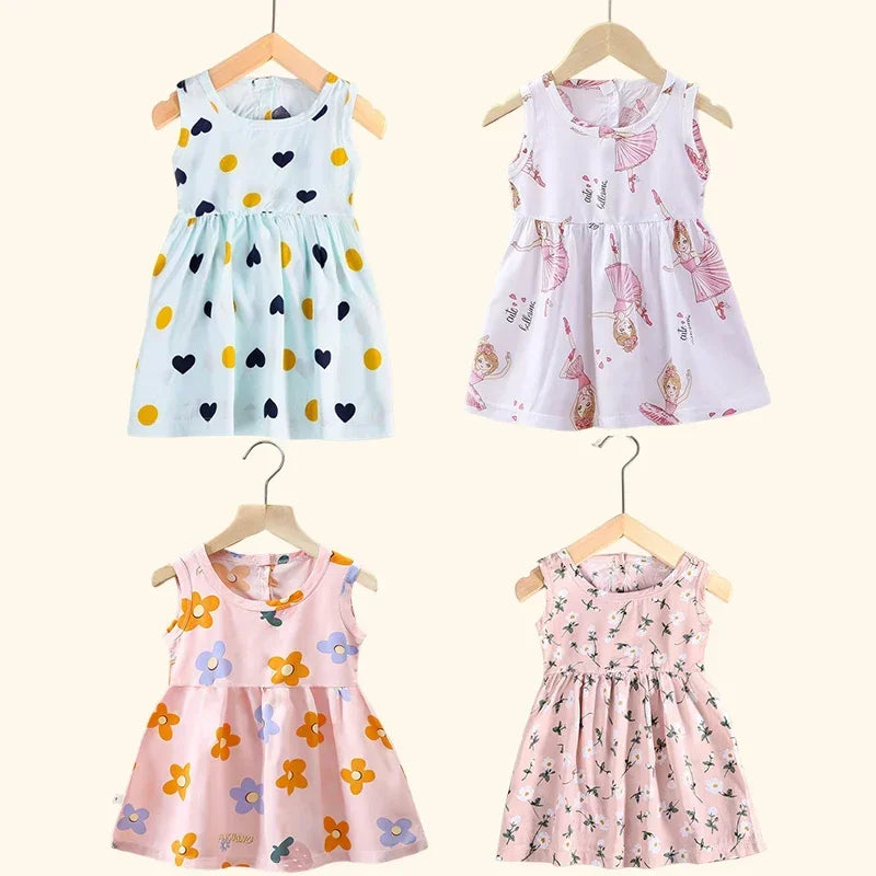 Girl's Summer Floral Dress