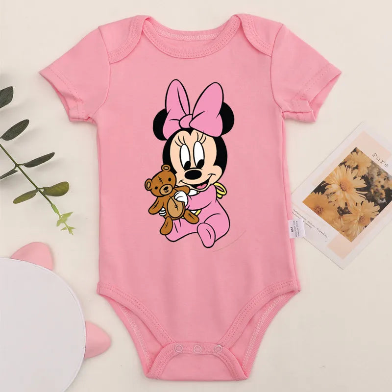 Girl's Cotton Disney Minnie Bodysuit